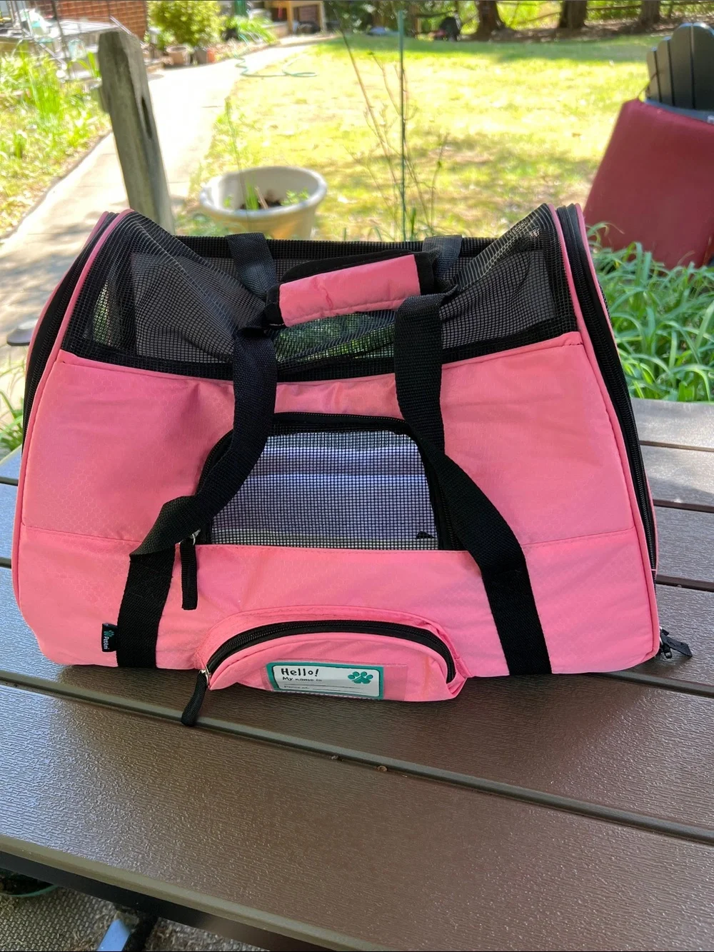 Pet Ami Large Pet Carrier with Mesh Ventilation